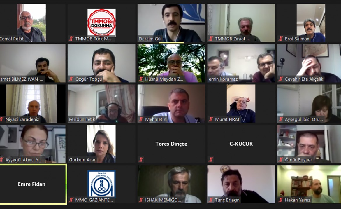 TMMOB YÖNETİM KURULU VE İKK SEKRETERLERİ ORTAK TOPLANTISI GERÇEKLEŞTİRİLDİ