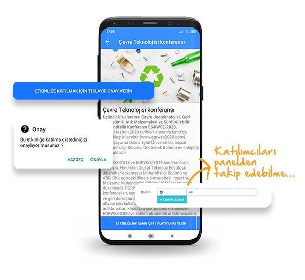  Etkinliklere Online Katılım Gösterin